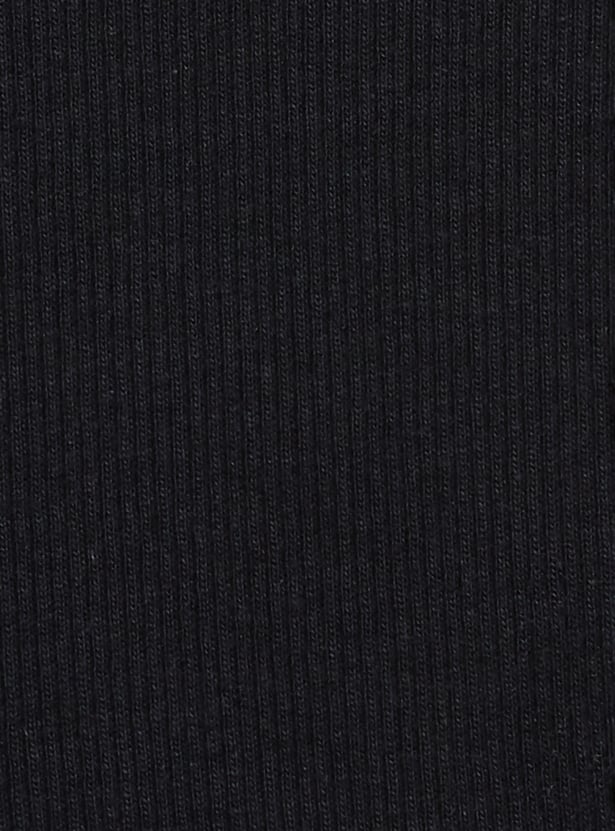 Girls Solid Flared Leggings