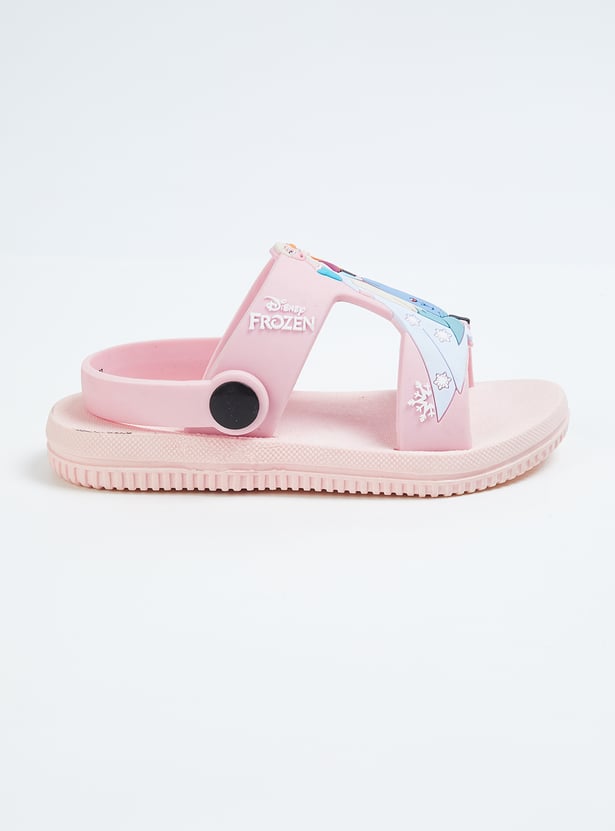 Girls Frozen Velcro Slingback Sandals