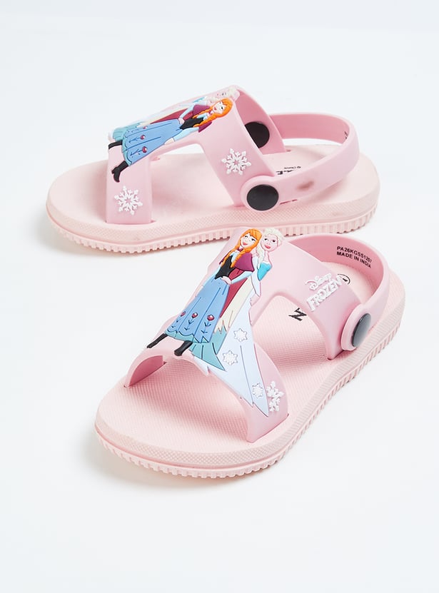 Girls Frozen Velcro Slingback Sandals