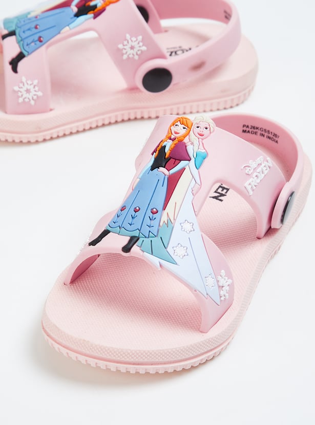 Girls Frozen Velcro Slingback Sandals