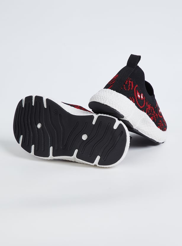 Girls Spiderman Slip-On Sports Shoes