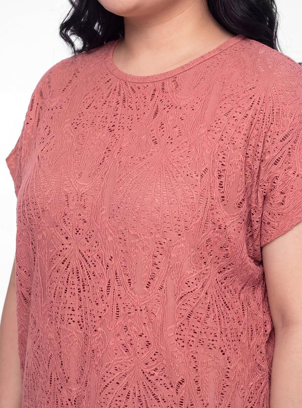 Kalki X Max Women Knit Lace Top