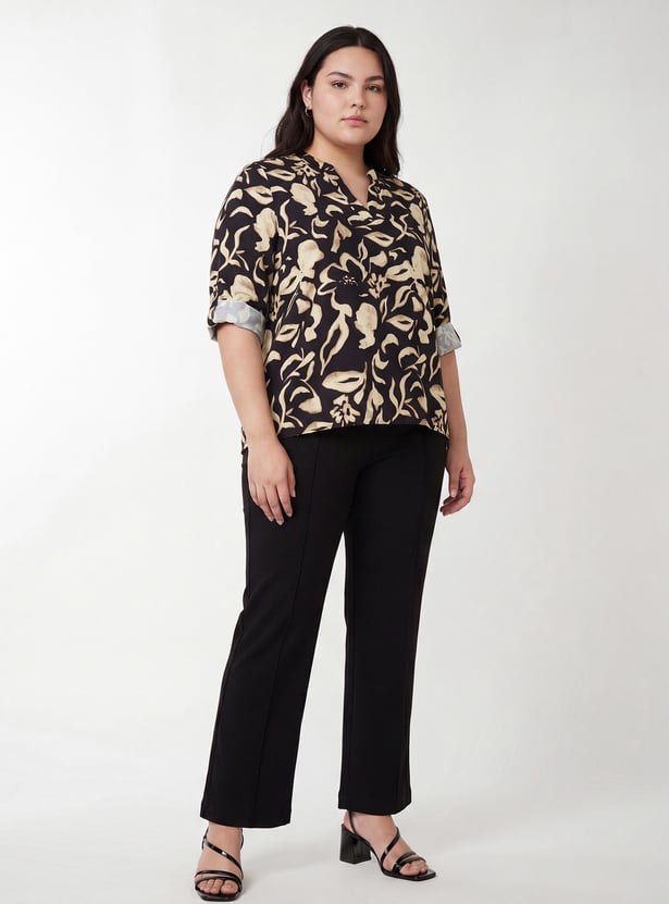 Women Solid Relaxed Trousers