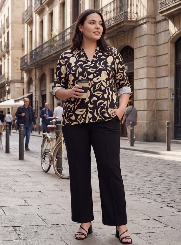 Women Solid Relaxed Trousers