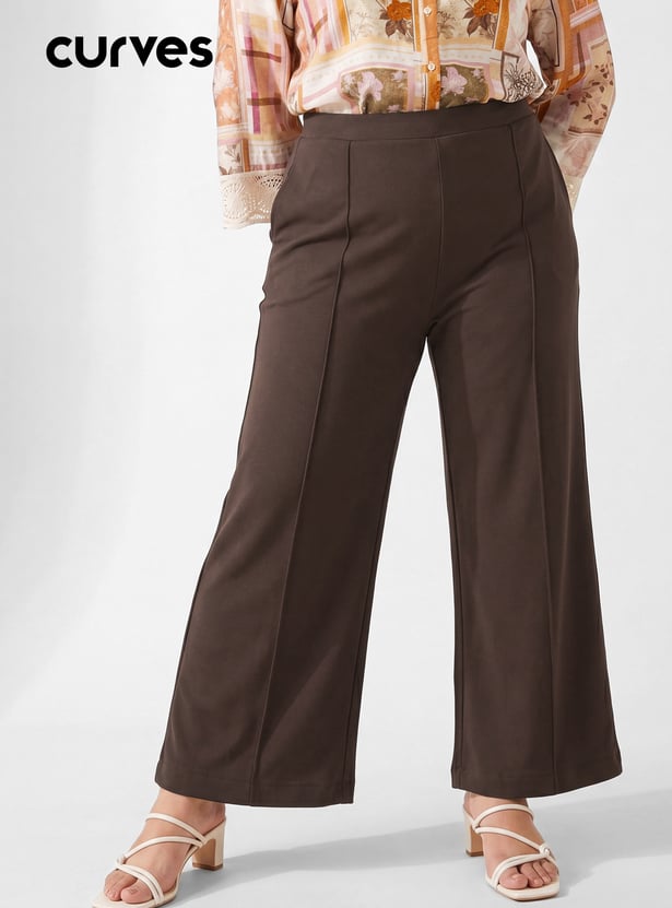 Women Solid Relaxed Trousers