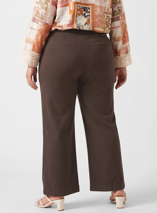 Women Solid Relaxed Trousers