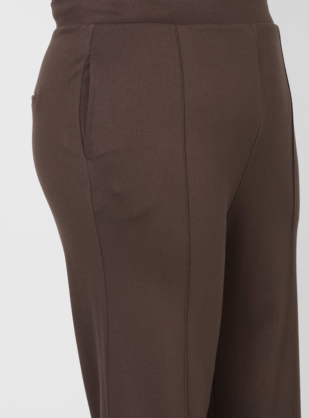Women Solid Relaxed Trousers
