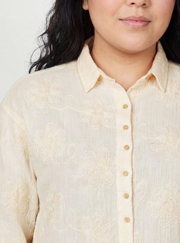 Women Embroidered Shirt