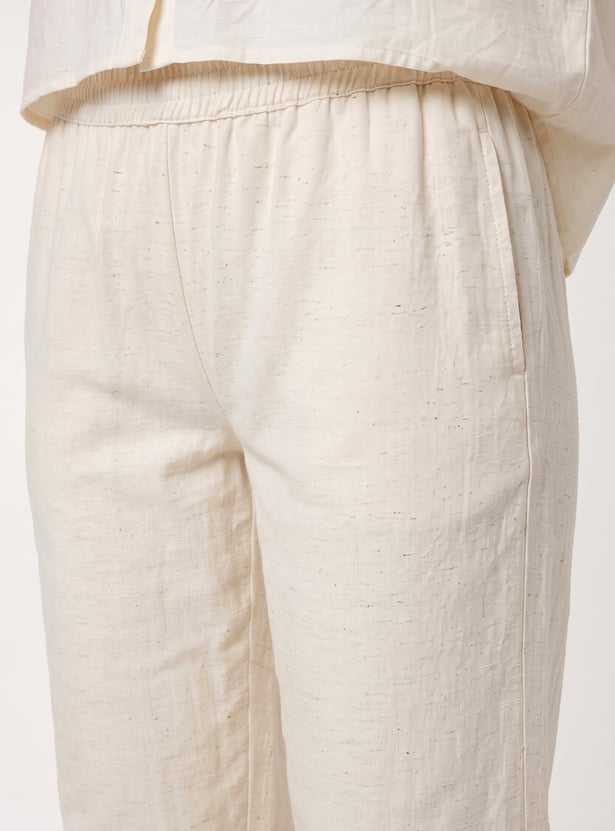 Women Embroidered Hemline Pants