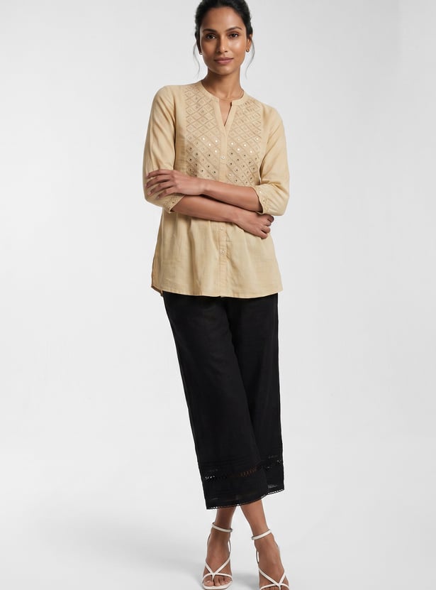 Women Lace Detailed Palazzos