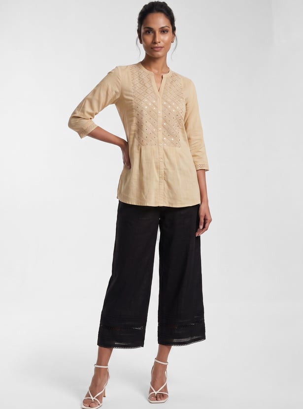 Women Lace Detailed Palazzos