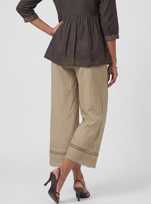 Women Lace Detailed Palazzos
