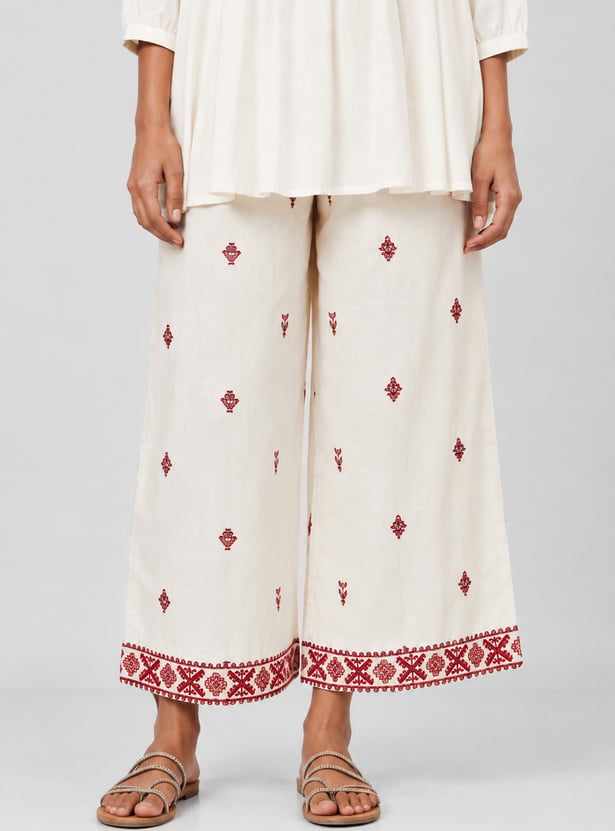 Women Embroidered Palazzo
