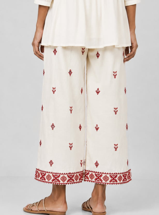 Women Embroidered Palazzo