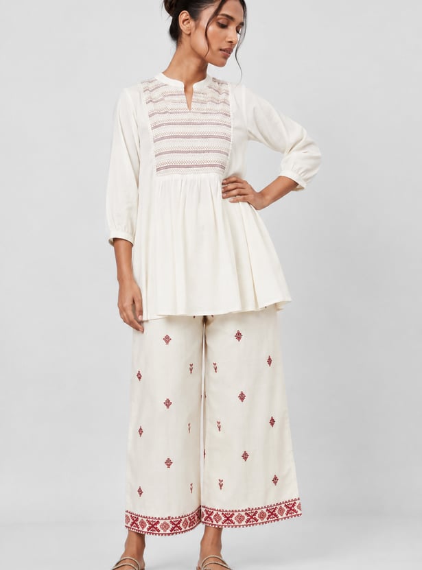 Women Embroidered Palazzo