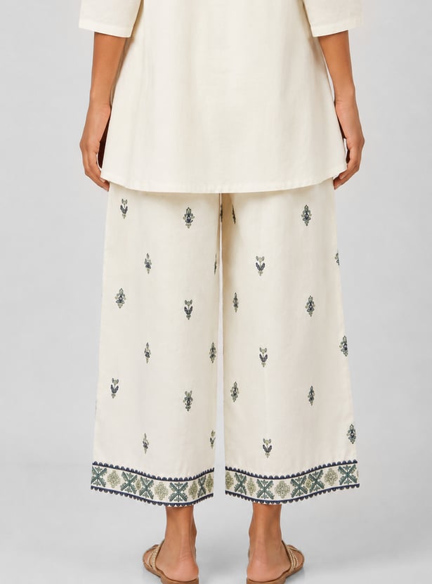 Women Embroidered Palazzos