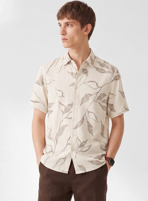 Men Floral Print Regular Fit Shirt
