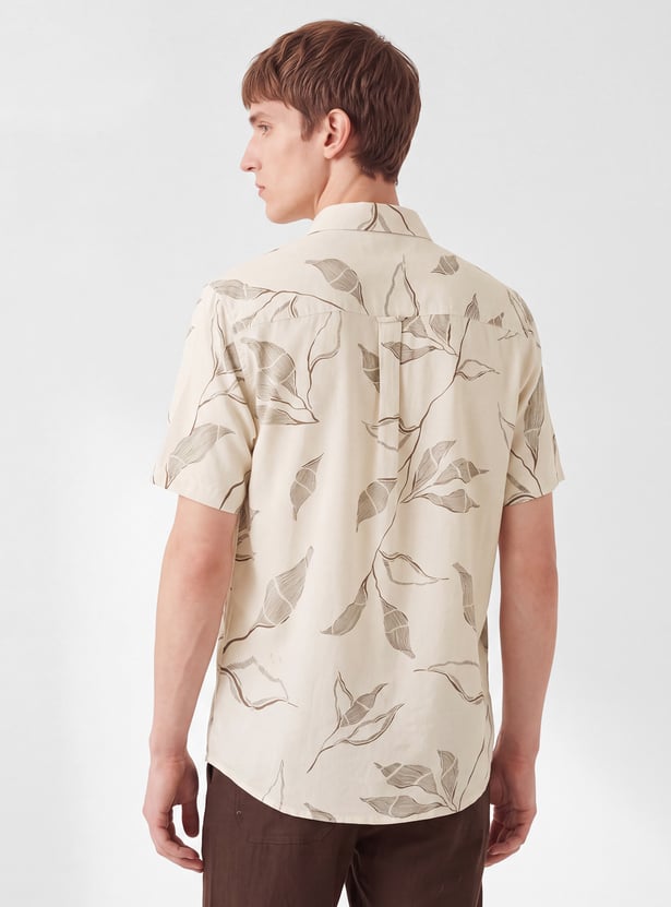 Men Floral Print Regular Fit Shirt