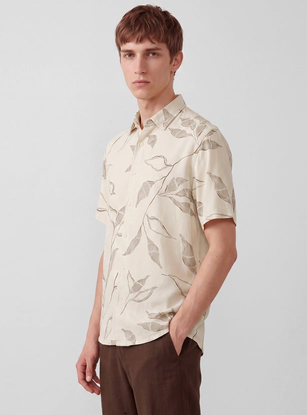 Men Floral Print Regular Fit Shirt