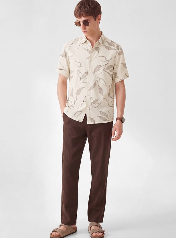 Men Floral Print Regular Fit Shirt