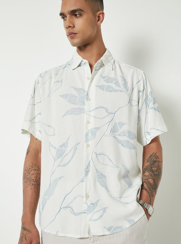 Men Floral Print Regular Fit Shirt