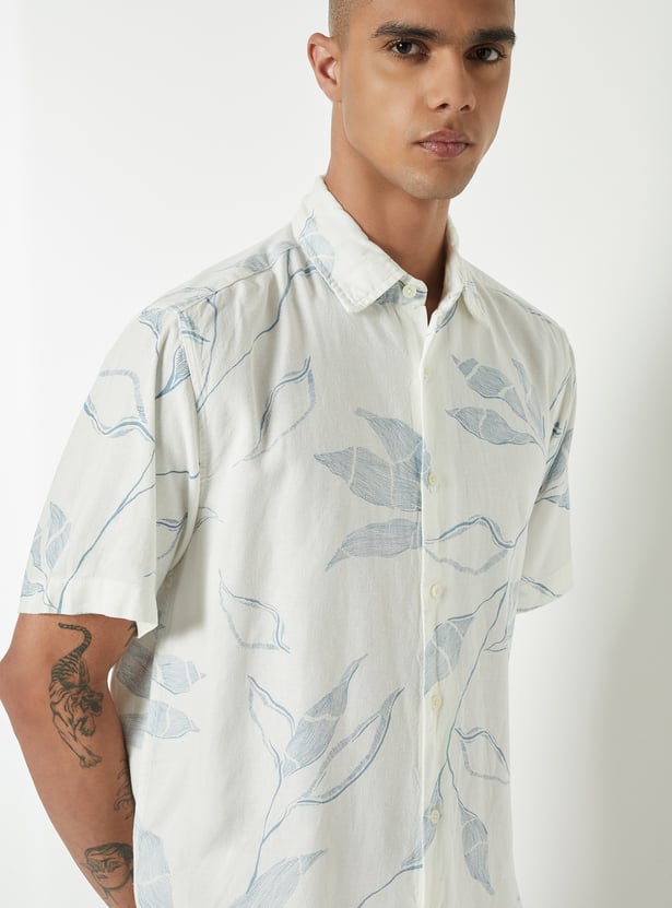 Men Floral Print Regular Fit Shirt