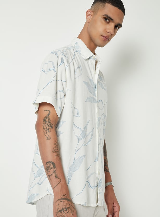 Men Floral Print Regular Fit Shirt