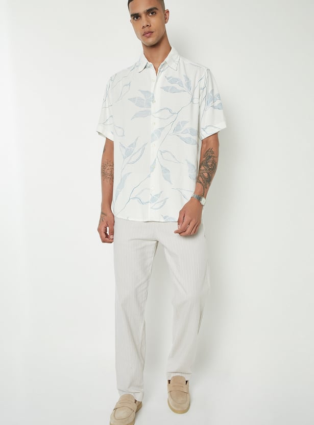 Men Floral Print Regular Fit Shirt