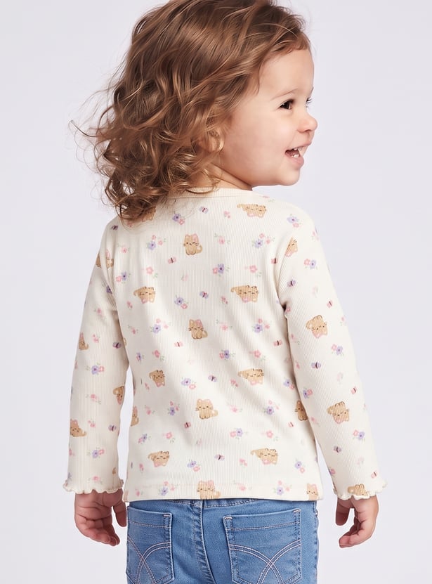Girls Printed Tops - Pack of 2