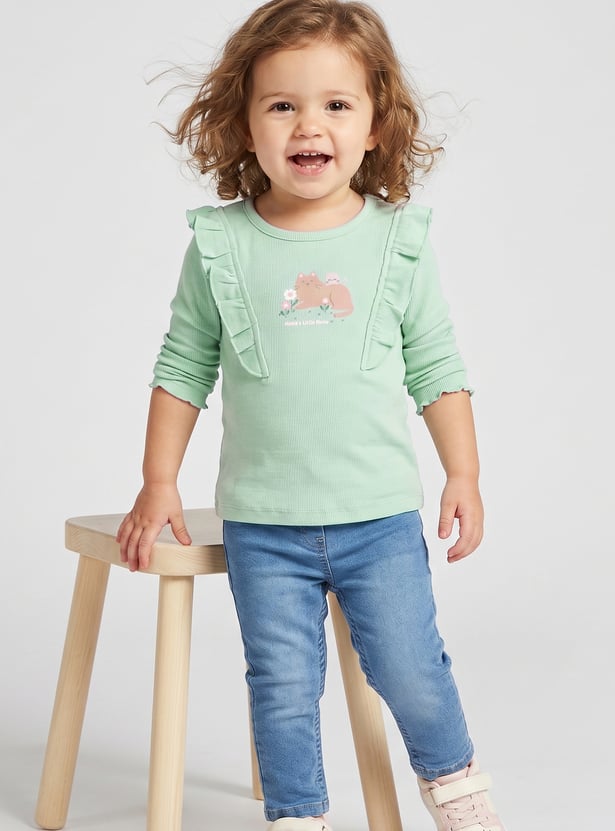 Girls Printed Tops - Pack of 2