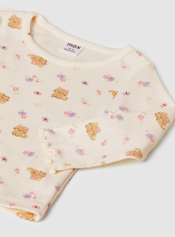 Girls Printed Tops - Pack of 2