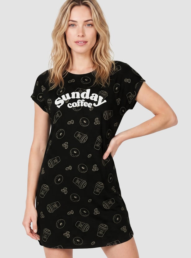 Women Printed Nightdress