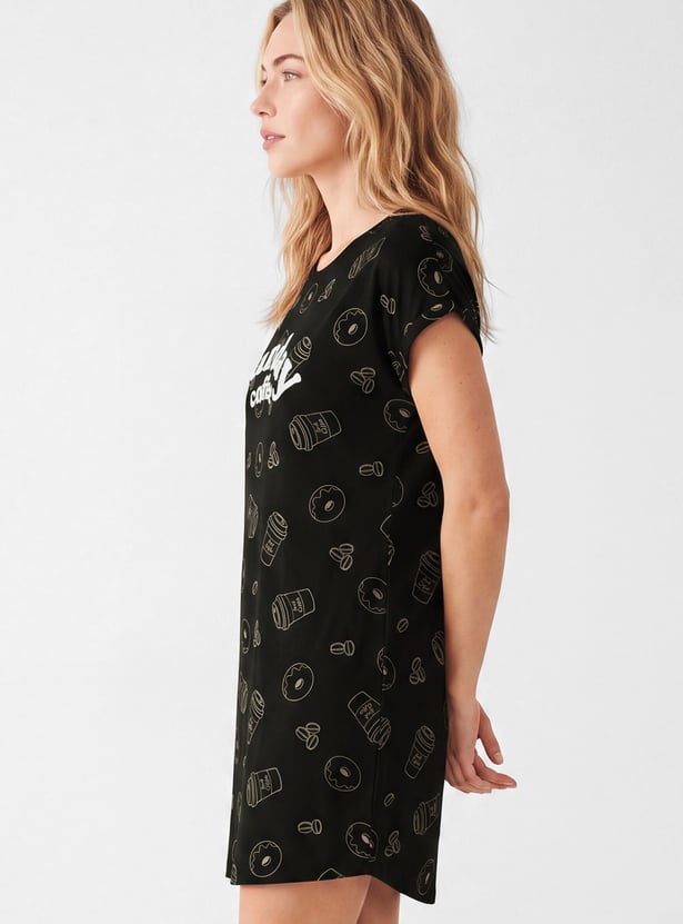 Women Printed Nightdress