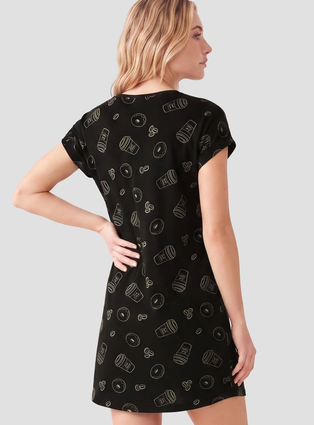 Women Printed Nightdress