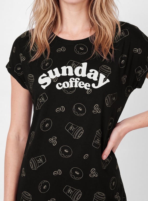 Women Printed Nightdress