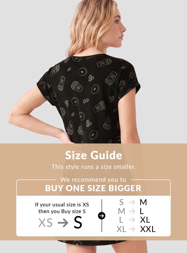 Women Printed Nightdress