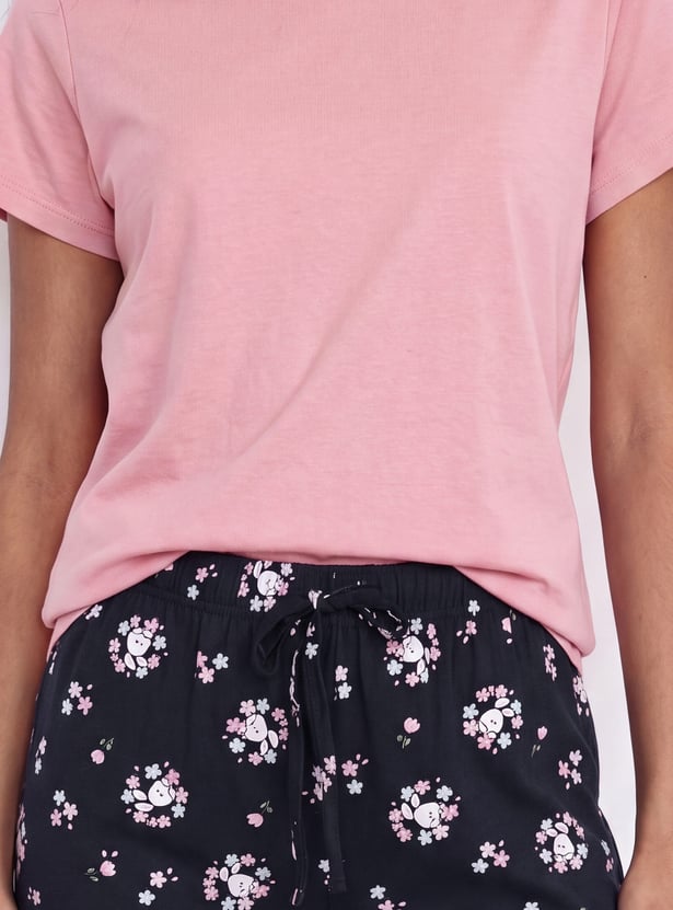 Women Printed Pyjama Set