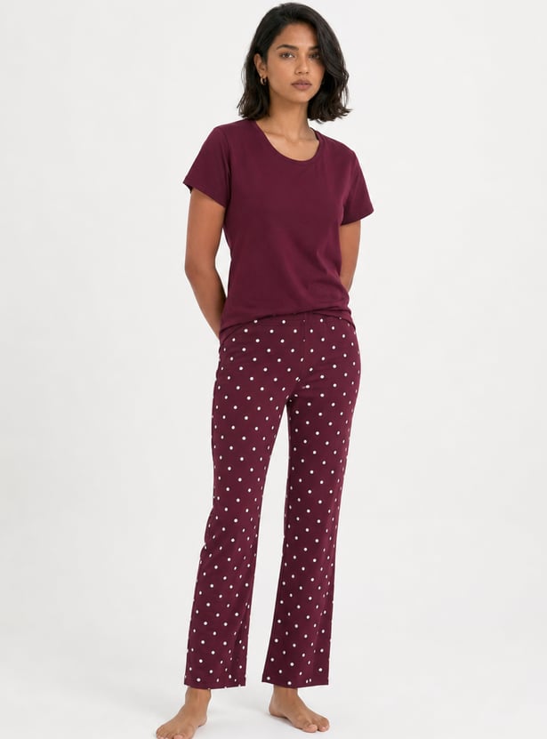 Women Printed PJ Set