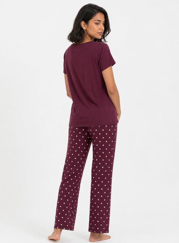 Women Printed PJ Set
