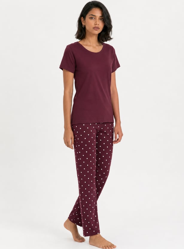 Women Printed PJ Set