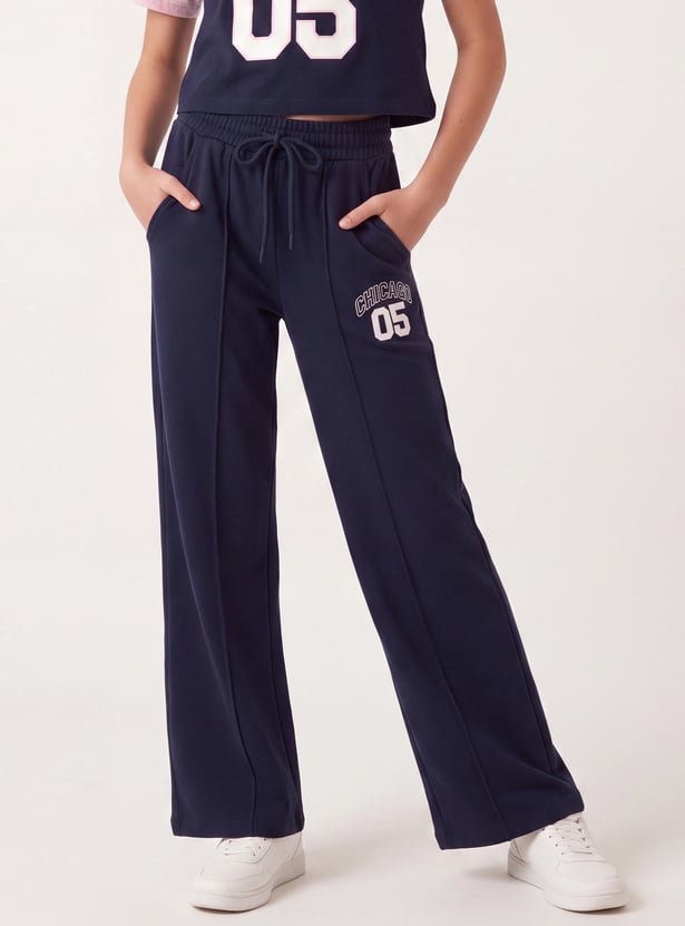 Girls Printed Trousers Set