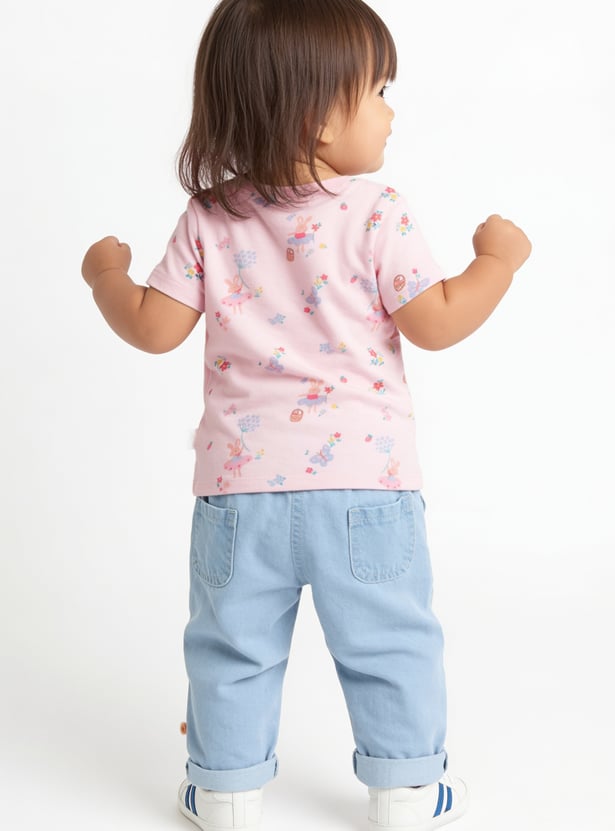 Girls Printed T-shirts - Pack of 3