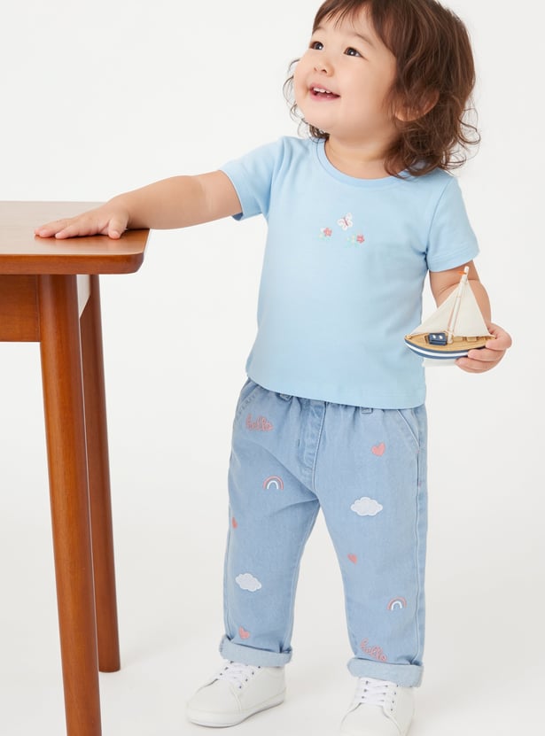 Girls Printed T-shirts - Pack of 3