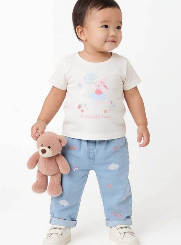 Girls Printed T-shirts - Pack of 3