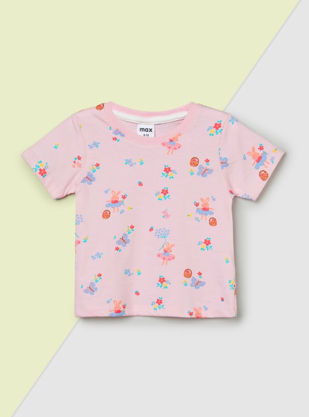 Girls Printed T-shirts - Pack of 3