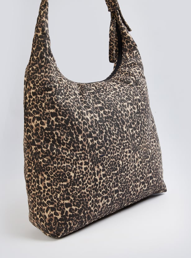 Women Leopard Print Hobo Bag