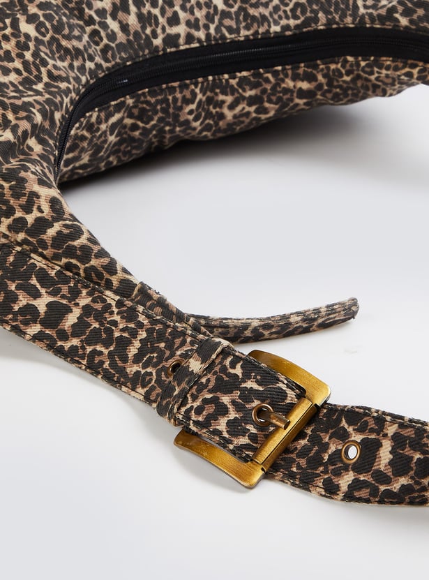 Women Leopard Print Hobo Bag