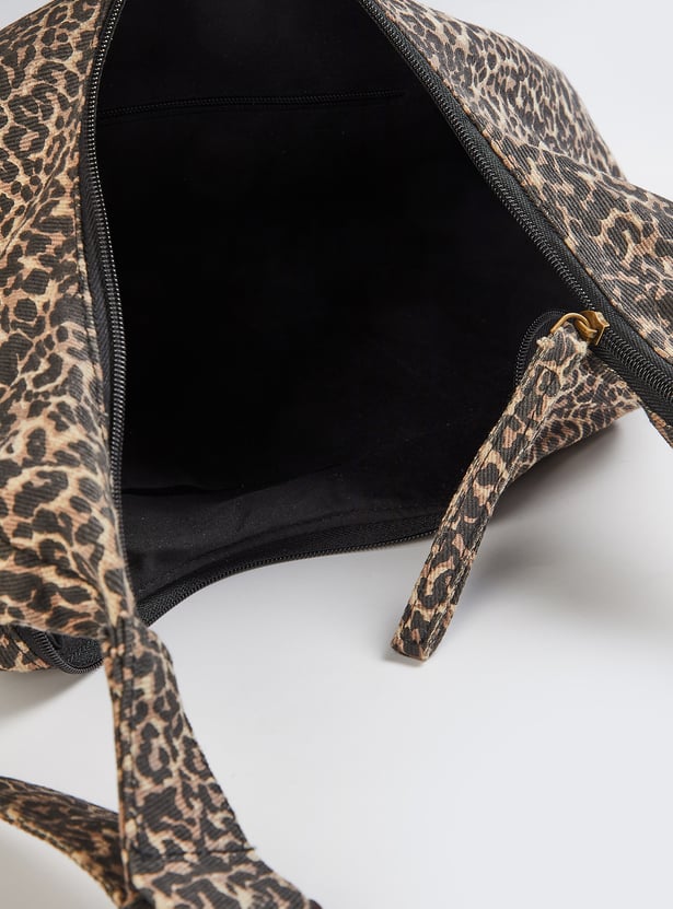 Women Leopard Print Hobo Bag
