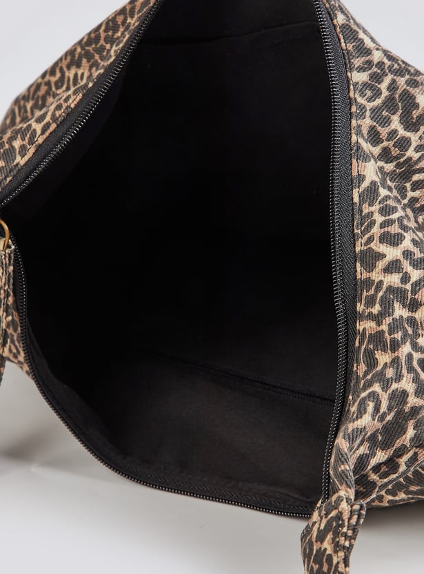 Women Leopard Print Hobo Bag