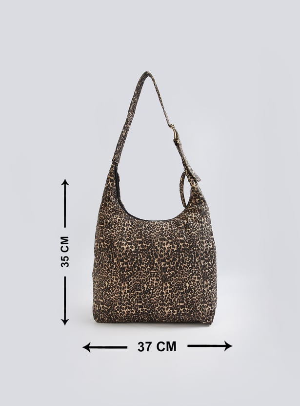Women Leopard Print Hobo Bag